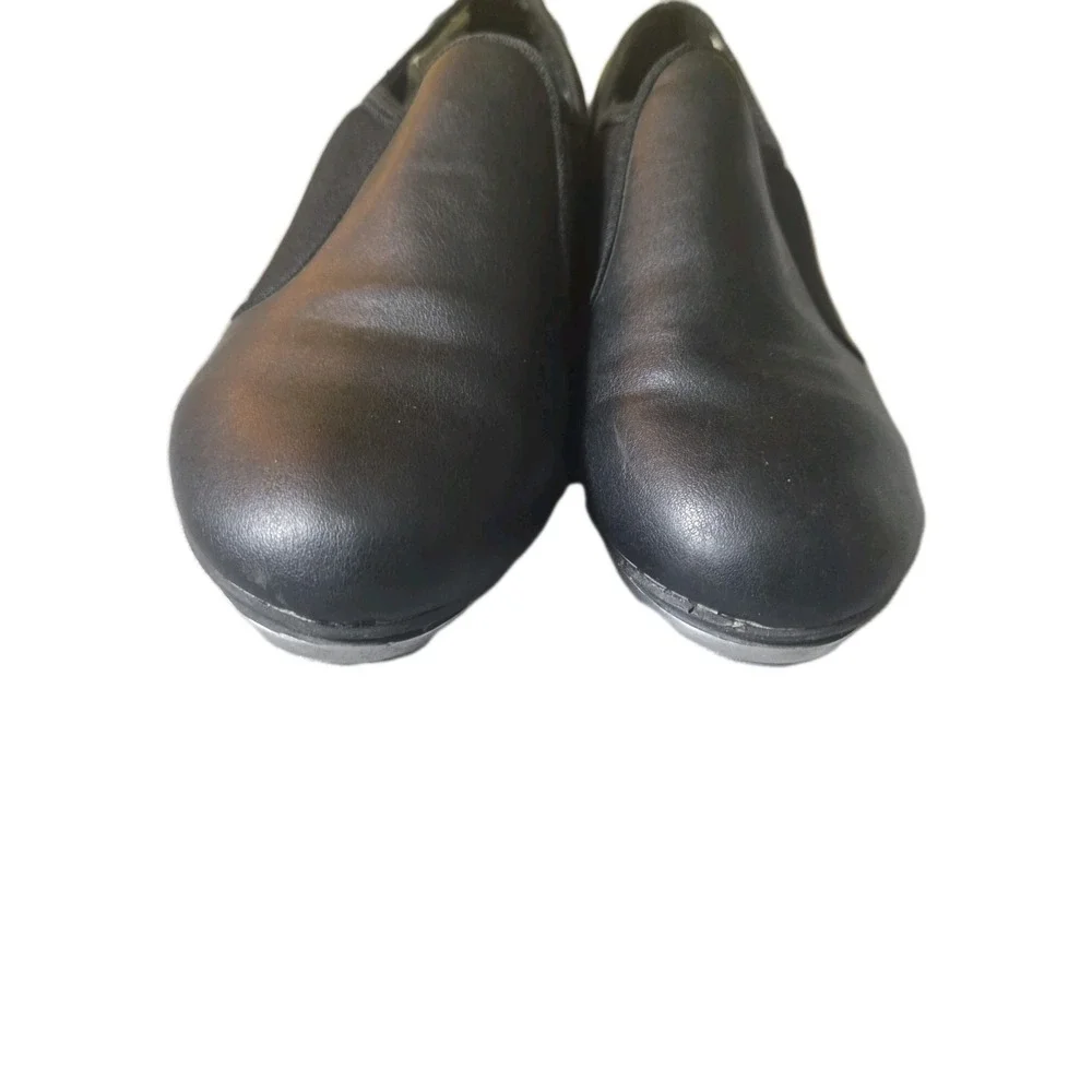 Revolution‎ Dancewear Tap Shoes Black Slip On Stretch Jazz Style 531 Women's 5